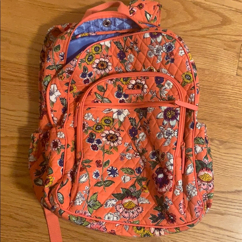 Floral Vera Bradley cotton campus backpack (large)
